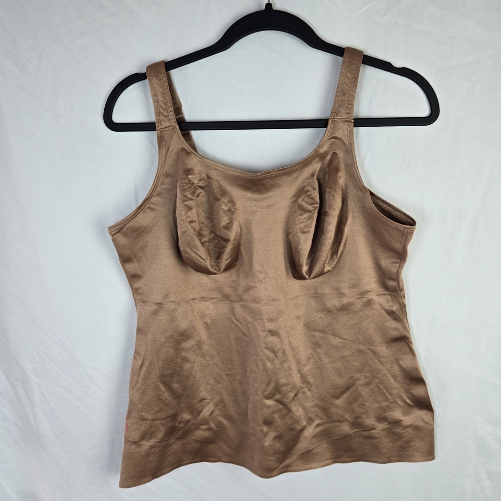 RUBY RIBBON Sleek Tank 44 Caramel Compression Under Garment Smoothing Shaping